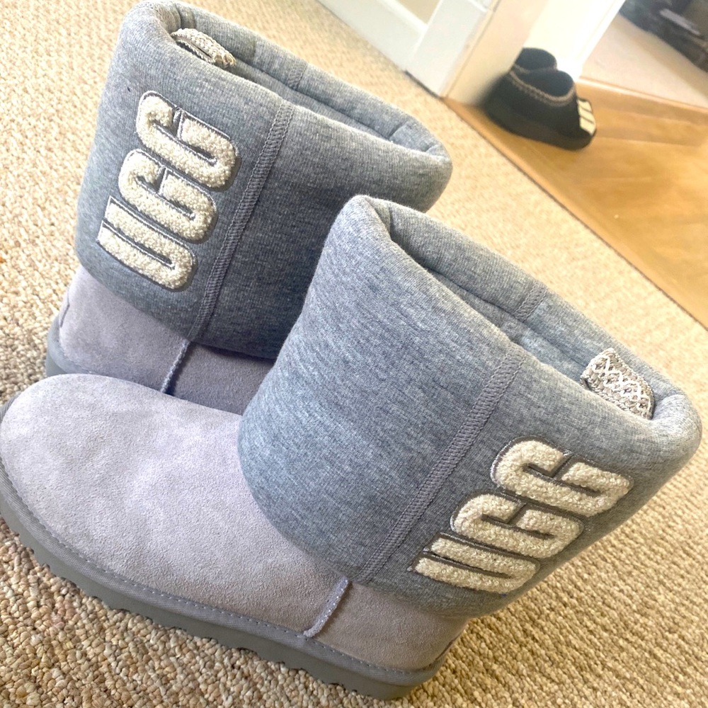 UGG Women’s Grey Short Fur Boots